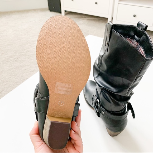 Refresh Black Cowboy Boot - Picture 6 of 9